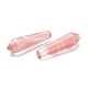 Cherry Quartz Glass Pointed Beads G-E490-C30-2