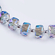 Faceted Glass Stretch Bracelets BJEW-JB03644-04-2