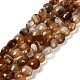 Нити бусин из натурального полосчатого агата (окрашенного и нагретого) G-C179-A6mm-20-2