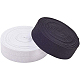 BENECREAT 1-Inch 11 Yard White Black Foldover Elastic Stretch FOE Elastic Ribbon for Hairbands Hair Ties and Bows OCOR-BC0012-18-2