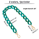 CHGCRAFT 2 Pcs 2 Colors Acrylic Curb Chain Bag Tape FIND-CA0001-73-2