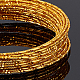 BENECREAT 12 Gauge/2mm Textured Engraved Gold Wire 33 Feet/10m Embossed Aluminum Craft Wire for Ornaments Making and Other Jewelry Craft Work AW-BC0003-08A-3
