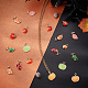 Thème d'automne pandahall elite 60pcs 10 pendentifs en alliage d'émail de style ENAM-PH0001-90-4