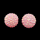Perles de strass en résine de couleur AB X-RESI-S315-12x14-19-1