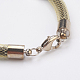 Natural Gemstone Bead Charm Bracelets BJEW-JB03587-4