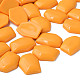 オペークアクリルカボション  不規則な六角形  オレンジ  25.5x19.5x5.5mm  約253個/500g MACR-S373-143-A07-5