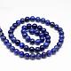 Natural Lapis Lazuli Round Beads Strands G-I181-10-6mm-2