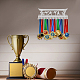 Ph pandahall taekwondo porta medaglia medaglia d'argento gancio espositore 20 gancio appendiabiti per montaggio a parete decorazione trofeo scaffale premio premio nastro premio gancio per oltre 50 medaglie facile da installare 15.75 pollici ODIS-WH0045-016-6