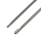 Perlennadeln aus Stahl mit Haken für Perlenspinner TOOL-C009-01B-06-2