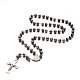 304 Stainless Steel Rosary Bead Necklaces NJEW-L414-31-1