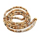 Chapelets de perles en agate fou naturel X-G-A130-2mm-K10-5