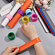 Nbeads 12 pcs 12 couleurs ensemble de bracelets à claquettes en silicone BJEW-NB0001-07-3
