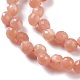 Natürliche sunstone Perlen Stränge G-H243-14-2