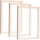 SUPERFINDINGS 3Pcs 34x25x1.2cm Rectangle Burly Wood Paper Making Mould Frame Screen Tools Deckle Screen Printing Frame for DIY Paper Craft DIY-WH0171-49D-1