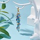 Grappe galvanoplastie perles de verre pendentif décoration HJEW-JM00621-02-2