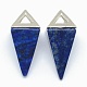 Pendentifs en lapis lazuli naturel KK-E757-D-14P-1