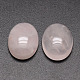 Ovali cabochon di quarzo rosa naturale G-K020-30x22mm-07-1