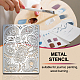 Kundenspezifische Metallstanzschablonen aus Edelstahl DIY-WH0289-072-4