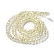 Chapelets de perles en verre électroplaqué EGLA-J026-3mm-F23-4