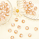 Olycraft 100pcs perles lumineuses au chalumeau 10mm perles en vrac lumineuses faites à la main assorties de perles au chalumeau brillent dans le noir pour la fabrication de bijoux de collier de bracelet- 10 couleurs LAMP-OC0001-37-4