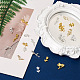 Fashewelry160pcsローズ亜鉛合金ネイルアートスタッド  女性のためのネイルアートチャームDIYマニキュア装飾アクセサリー  ミックスカラー MRMJ-FW0001-04-4