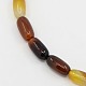 Natural Striped Agate/Banded Agate Beads Strands G-L008-07-1