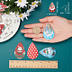 Sunnyclue DIY Weihnachten themenorientierte Ohrring machen Kits DIY-SC0014-34P-3