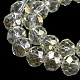 Chapelets de perles en verre transparent électrolytique EGLA-A034-T6mm-T16-6