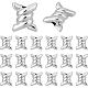 Fingerinspire 20 Stück Kordelschlösser aus Legierung FIND-FG0001-64-1