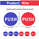 CHGCRAFT 8Sets 2Colors Self-Adhesive Sticker Push Pull Sign Stickers Waterproof Round Dot Push Pull Decals for Doors DIY-CA0006-10-2