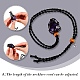Плетеный шнур из восковой веревки макраме мешочек изготовление ожерелья NJEW-J007-08-4