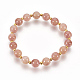 Ensembles de bracelets de quartz de fraise naturelle BJEW-JB03913-01-2