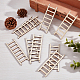 Gorgecraft 40 Stück Mini-Stufenleitern aus Holz für Feenmöbel AJEW-GF0006-07-5