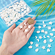 Benecreat 4 hebras 4 estilos perlas de concha de agua dulce natural hebras SHEL-BC0001-032-3