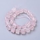 Natürlichen Rosenquarz Perlen Stränge G-G801-02-2