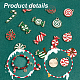 PandaHall Elite 68Pcs 17 Style Christmas Themed Alloy Enamel Pendants FIND-PH0010-59-5