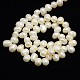 Klasse eine natürliche kultivierte Süßwasserperle Perlen Stränge X-PEAR-L001-B-06-3