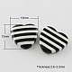 Striped Resin Cabochons X-CRES-Q097-13mm-1-1