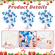 OLYCRAFT 6 Set Foam Stickers 3D Craft Tree Kit Snowflake Theme Unfinished Wood Tree Winter Tree with 500Pcs Blue White Snowflake Stickers for Art Project Family Activity Christmas Festive Decoration AJEW-OC0004-14-4