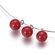 (vente d'usine de fêtes de bijoux) 304 boucles d'oreilles en acier inoxydable et colliers pendentifs ensembles de bijoux SJEW-L135-02A-01-3