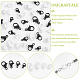 Unicraftale 48Pcs 8 Styles Spray Painted 304 Stainless Steel Lobster Claw Clasps STAS-UN0050-07-5