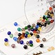 Perles en rondelles facettées en verre transparent GLAA-R152-8mm-M1-2