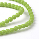 Round Painted Glass Beads Strands X-DGLA-R003-4mm-12-3