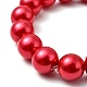 San Valentín de regalo para la joya de abalorios de vidrio novia establece aretes y pulseras SJEW-JS00265-20-5
