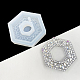 Moules en silicone pendentif hexagone en strass intégrés imitation DIY-I090-12-1