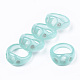 樹脂フィンガー指輪  模造ゼリー  空色  usサイズ7（17.3mm） RJEW-N033-008-C01-1