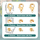 arricraft 120 Pcs 3 Styles Assorted Brass Crimp Beads DIY-AR0003-36-2