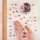 Sunnyclue 200pcs 10 Farben Nachahmung Edelstein-Acryl-Perlen für DIY-Armbänder DIY-SC0015-39-3