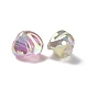 UV Plating Rainbow Iridescent ABS Plastic Glitter Beads KY-G025-11-2