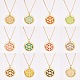 304 Stainless Steel Pendant Necklaces NJEW-SC0001-04G-6